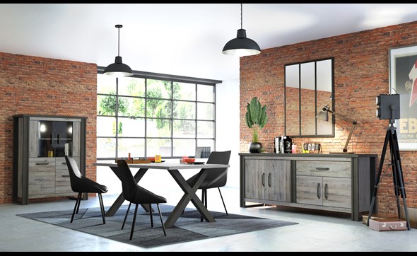 Salle-a-manger-Baxter-buffet-vitrine-table-gris-Sciae