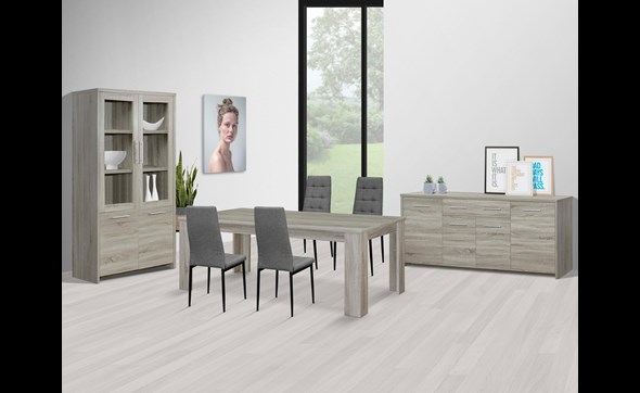Salle-a-manger-Enzo-decor-bois-chene-sonoma-gris-Oosterlynck