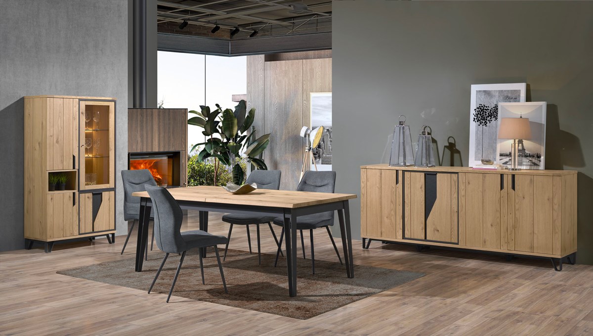 Salle à manger Escale avec buffet 4 portes Meubles Crack