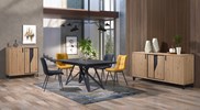 Salle-a-manger-Escale-buffet-864100-meuble-entree-861510-Table-extensible-rectangle-700906-Escale-4-chaises-Angele-gris-031024-jaune-031025-Girardeau