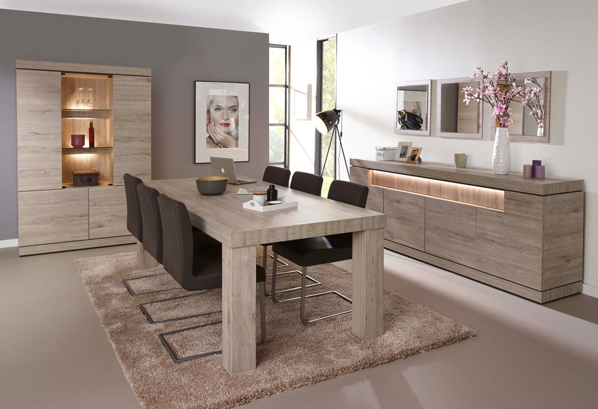 Salle-a-manger-Etna-decor-chene-gris-clair-marbre-K542-buffet-249cm-vitrine-124cm-table-225cm-chaise
