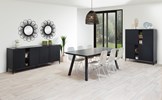 Salle-a-manger-Notte-buffet-DR2-bar-BAR1-T19VM16-6-chaises-blanc-K715-elegant-black-ambi-Evan