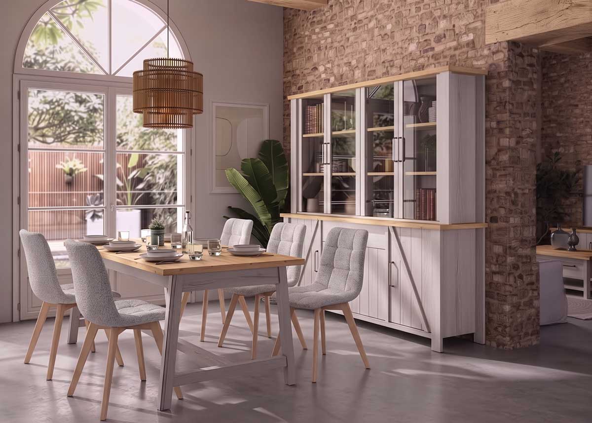 Salle-a-manger-Sequoia-chene-helvezia-blanchi-chaises-monica-gris-Gautier