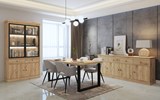 Salle-a-manger-Valencia-melamine-smoked-oak-239cm-Dullaert