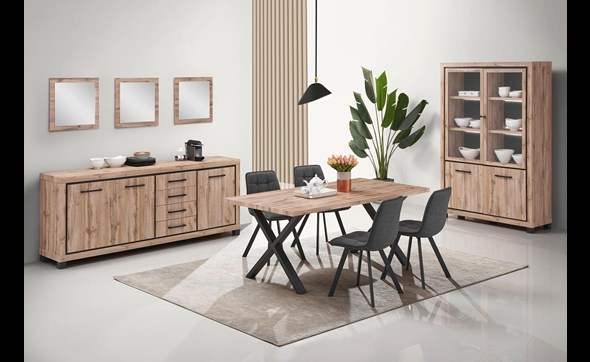 Salle-a-manger-vitrine-Elegance-decor-bois-chene-canada-oak-Oosterlynck