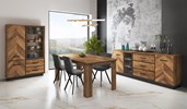 Salle-a-manger-woonkamer-Felix-melamine-castel-oak-sparrow-sans-eclairage-vitrine-Dullaert