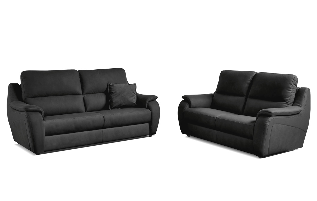 Salon-Caldas-canapé-3-places-canape-2-places-cuir-Consul-Topic-Azurro-fond-blanc-Hima