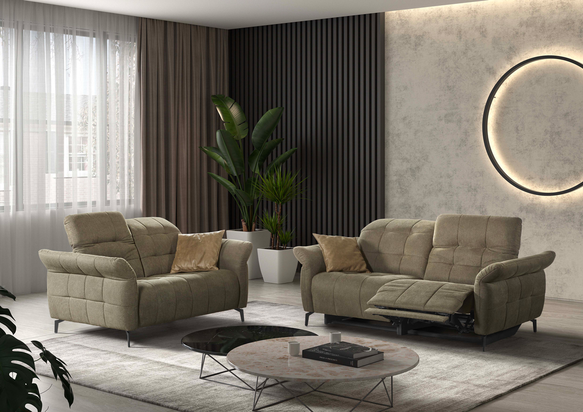 Salon-Carlina-tissu-bloq-Forest-cushions-clips-Moss-3211RR + 2011-Comodi-Sofa