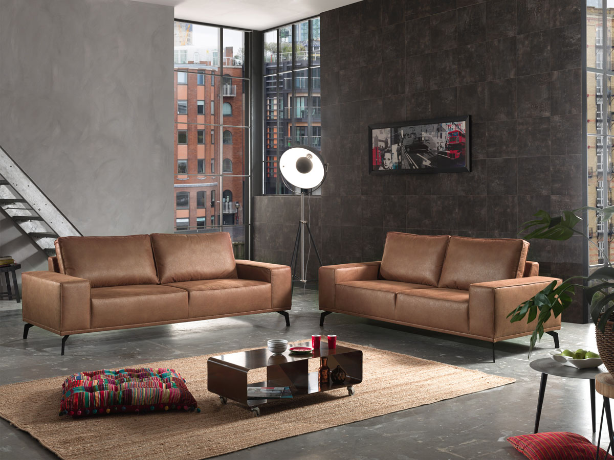 Salon-canapes-Nevada-tissu-brun-cognac-3-places-25-places-catVI-6093-ambi-Matex