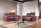 Salon-relax-Markle-25EE+2EE-tissu-chanel-rouge-Comodi-Sofa