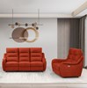Salon-relax-Mitira-tissu-brique-Comodi-Sofa
