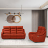 Salon-relax-Mitira-tissu-brique-Comodi-Sofa