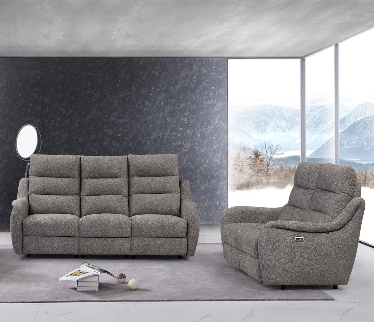 Salon-relax-Mitira-tissu-gris-clair-Comodi-Sofa