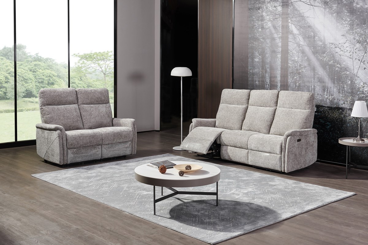 Salon Zenith silver 3EE + 2 fixe Meubles Crack