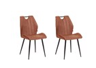 Set-2-Chaises-Loft-tissu-cognac-K028-MPK02-Evan