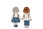 Set-2-figurines-Caniches-polyresine-multicolore-59565-Jolipa