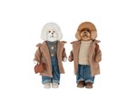 Set-2-figurines-Caniches-polyresine-multicolore-59567-Jolipa