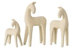 Set-3-chevaux-resine-plastique-beige-Jolipa