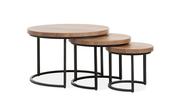 Set-3-tables-de-salon-Hugo-old-teak-lamulux-Maxfurn