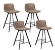 Set-4-chaises-4490_40w-simili-cuir-marron-fonce-Zijlstra