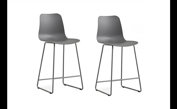 Set-chaises-de-bar-Marie-5550-3-plastic-gris-Rousseau