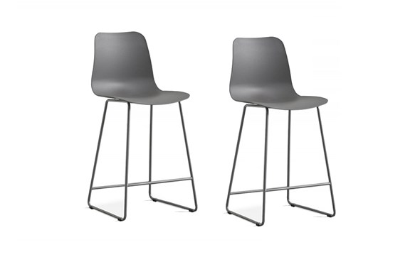 Set-chaises-de-bar-Marie-5550-3-plastic-gris-Rousseau