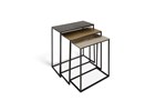 Set-de-2-tables-appoint-Triplex-3960-metal-Rousseau