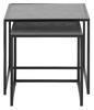 Set-de-2-tables-d-appoint-Seaford-90955-decor-ash-black-base-metal-powder-coated-rough-Actona