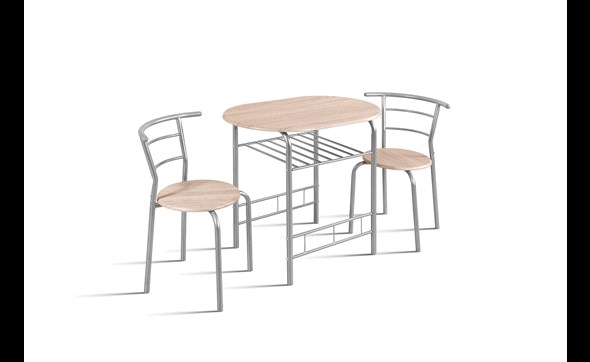 Set-table-chaises-Adam-5020-3-decor-bois-sonoma-metal-gris-Rousseau