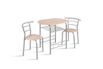 Set-table-chaises-Adam-5020-3-decor-bois-sonoma-metal-gris-Rousseau