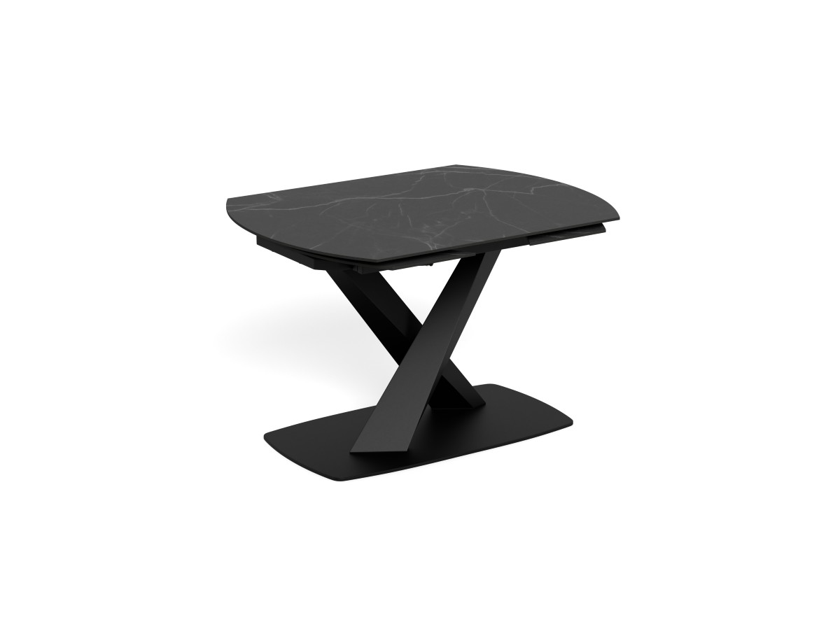 Table extensible 120 (180)- Morella - 25179 -Ceramique Perla noire - 01-Actona