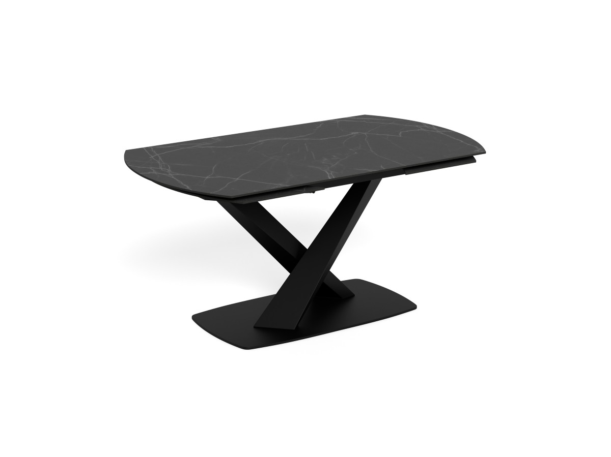 Table extensible 160 (240)- Morella - 25181 -Ceramique Perla noire - 01-Actona