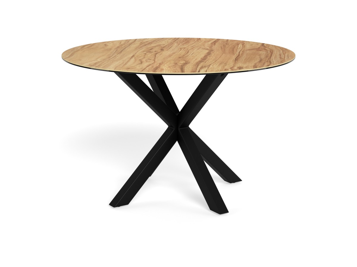 Table ronde 119cm-Heaven-24821-Wild oak-Pied noir-01-Actona