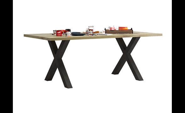 Table-Baxter-decor-bois-chene-brun-200cm-N°60-Sciae