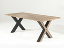 Table-Davos-1017-fixe-pieds-croix-melamine-halifax-golden-brown-180cm-Comodi-Living