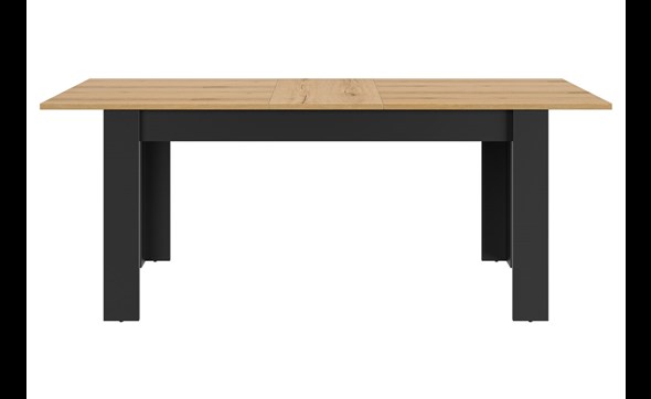Table-Diagone-Manchester-decor-bois-noir-E16040-200cm-front-Gautier