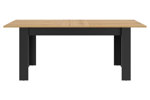 Table-Diagone-Manchester-decor-bois-noir-E16040-200cm-front-Gautier
