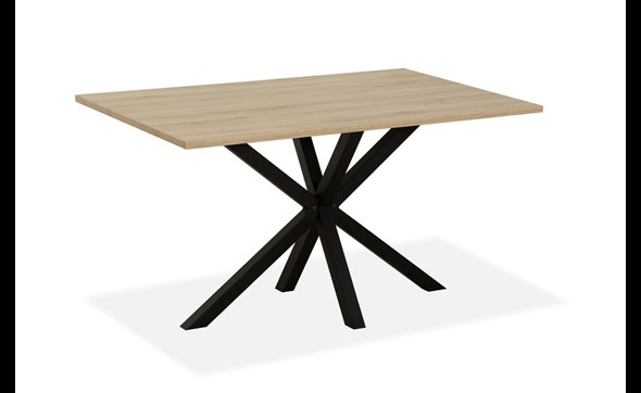 Table-Kent-coloris-fresh-oak-pieds-noir-Maxfurn