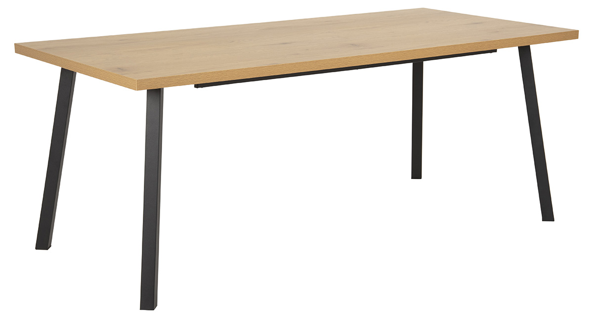 Table-Mallow-20684-melamine-decor-chene-noir-pieds-metal-noir-190cm-01-Actona