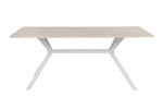Table-Onex-81A-180x90cm-sand-stone-pieds-blanc-front-Finori