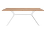 Table-Onex-81A-decor-chene-artisan-pieds-blanc-front-Finori