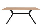 Table-Onex-81A-decor-chene-artisan-pieds-noir-front-Finori