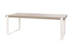 Table-T19UM80-decor-bois-chene-millenium-gris-pieds-metal-blanc-K034-K540-184cm-Meubar