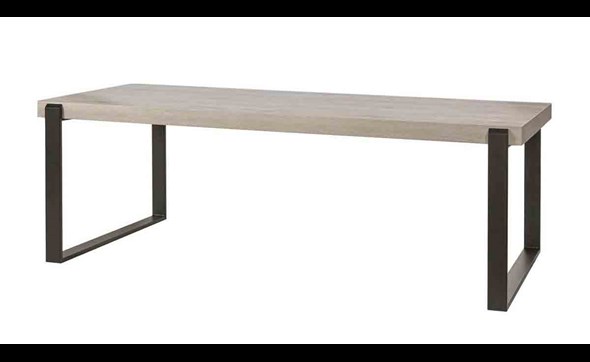 Table-T19UM80-decor-bois-chene-millenium-gris-pieds-metal-noir-K028-K540-184cm-Meubar