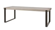 Table-T23UM80-decor-bois-chene-millenium-gris-pieds-metal-noir-K028-K540-226cm-Meubar