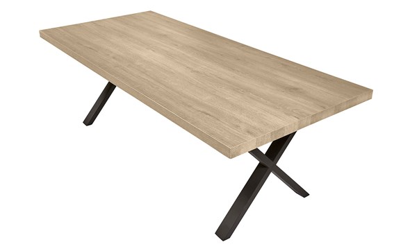 Table-TF1805-pieds-X-decor-frenck-oak-170-200-230x100cm-Bauwens