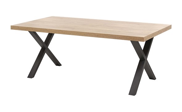 Table-TF1915-pieds-X-decor-scarlet-oak-170-200-230x100-Bauwens-GBO