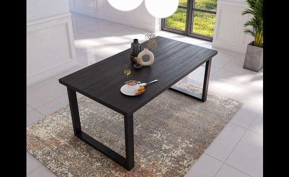 Table-Valencia-melamine-black-oak-Dullaert