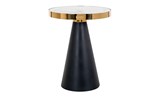 Table-appoint-Odin-7360-plateau-decor-marbre-pied-noir-acier-inox-45cm-Richmond