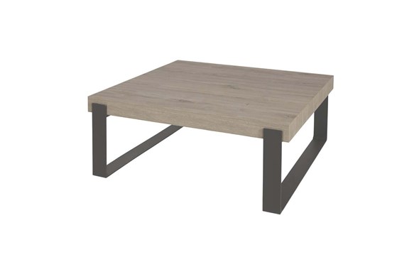 Table-appoint-carree-HT2UML80-decor-bois-chene-millenium-gris-clair-K028-K540-100cm-Meubar